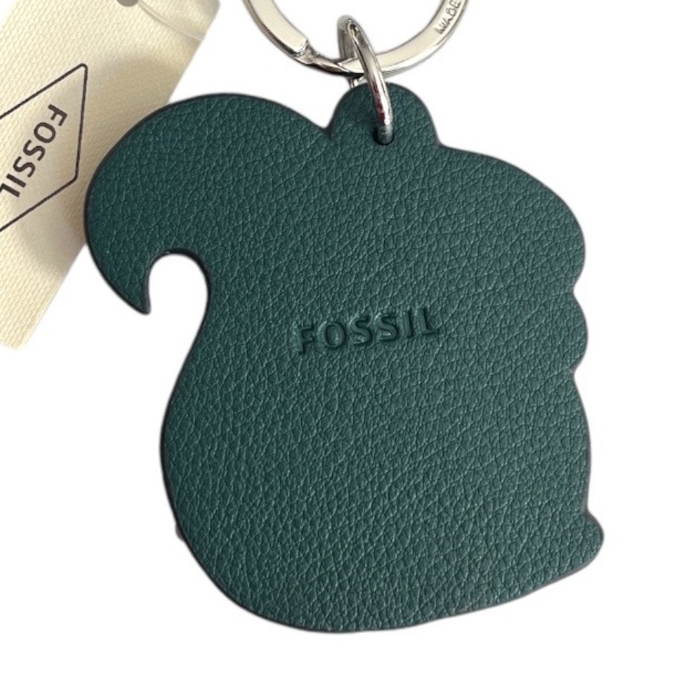 Fossil Squirrel Key Fob Brown Cream - Picture 4 of 5